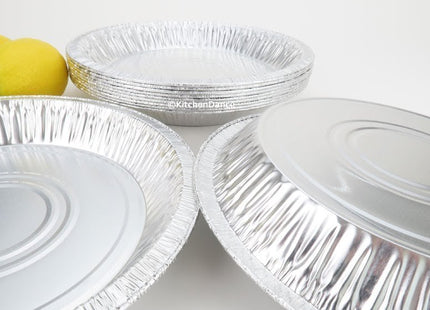 D & W Fine Pack 9-5/8" Rim to Rim Disposable Aluminum Pie Pans #11042 - Case of 500