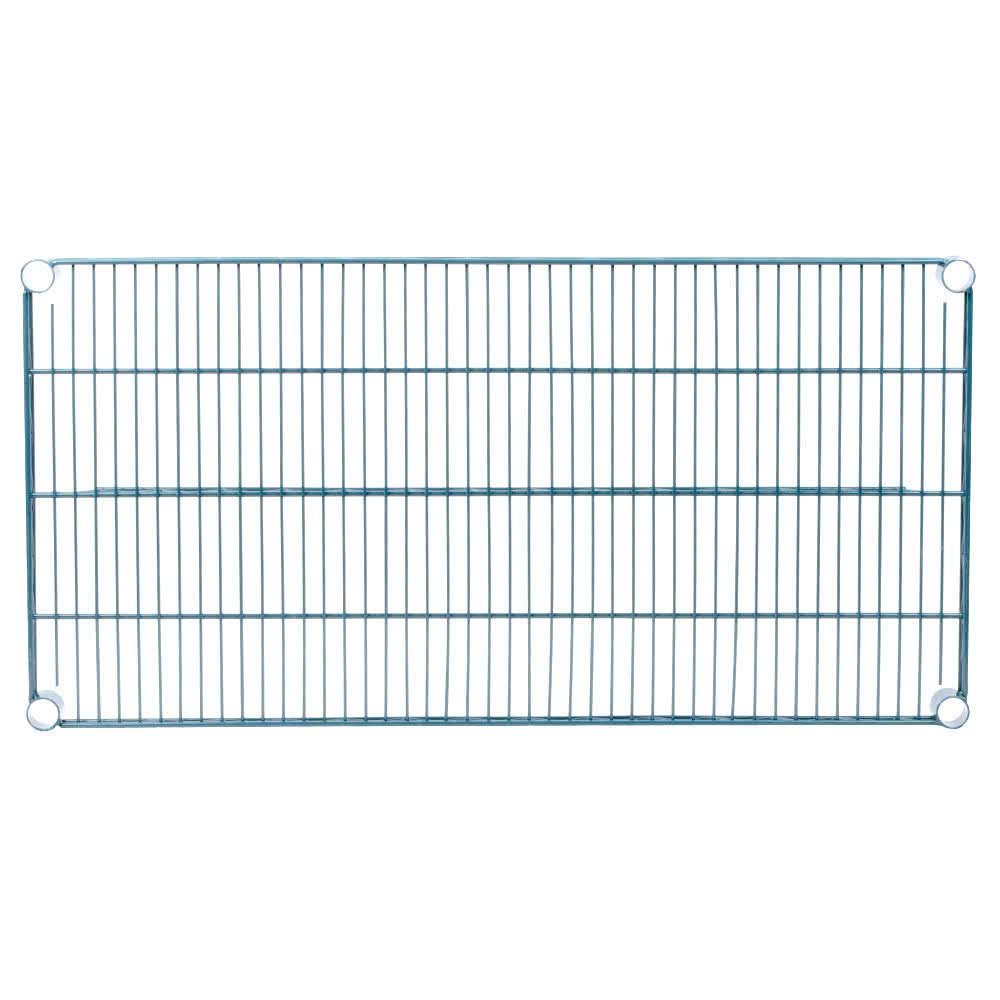 Commercial Green Epoxy Coated Wire Shelving 24 x 48 (2 Shelves) - NSF