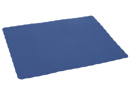 Navy Blue Colored Paper Placemat with Scalloped Edge - 1000/Case Size: 10" x 14"