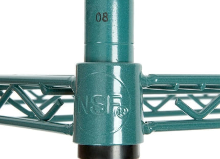 Regal Altair 34''H Green Epoxy Wire Shelving Posts | Pack of 4 Posts | NSF Commercial Heavy Duty |