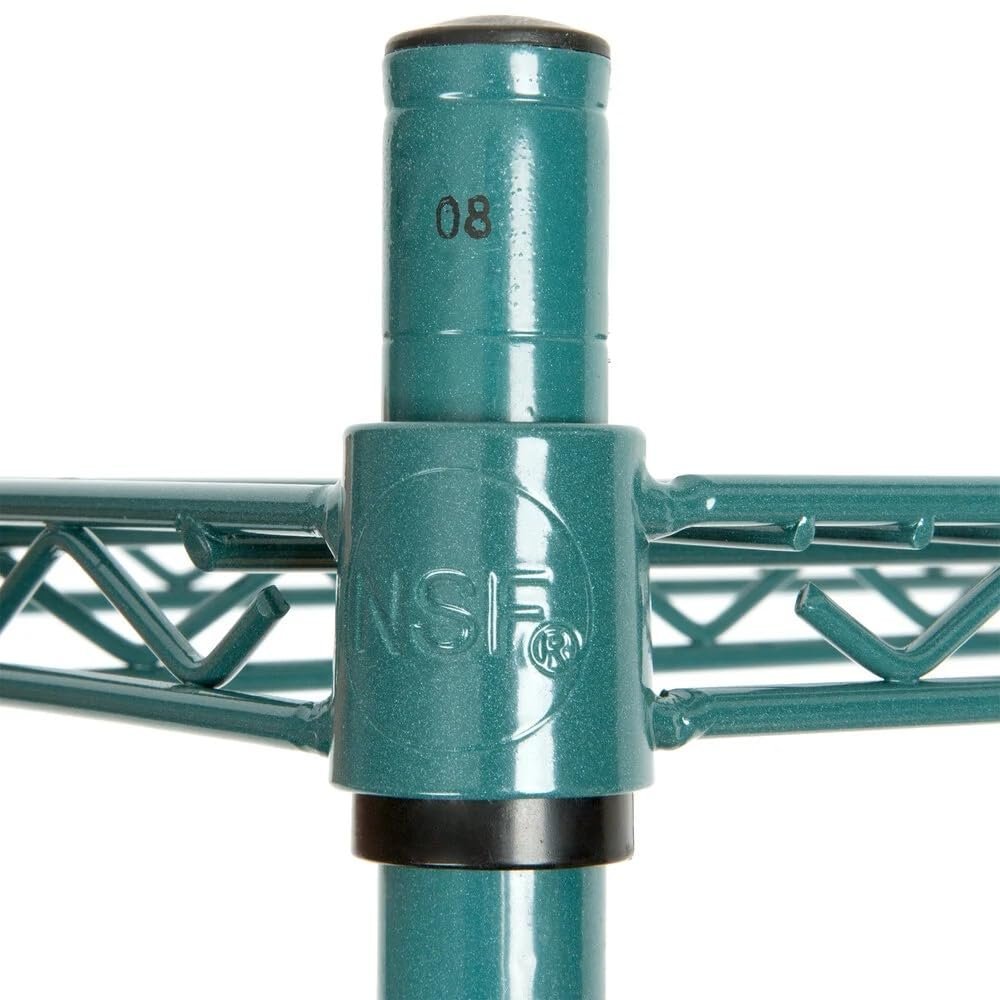 Regal Altair 34''H Green Epoxy Wire Shelving Posts | Pack of 4 Posts | NSF Commercial Heavy Duty |