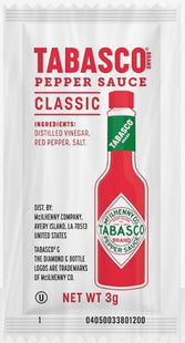 TABASCO® Pepper Sauce Single Serve Packet (0.1 oz Packets, Pack of 200)