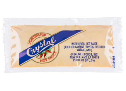Crystal 7 Gram Hot Sauce Tabletop Kingket - 200/Case by TableTop King