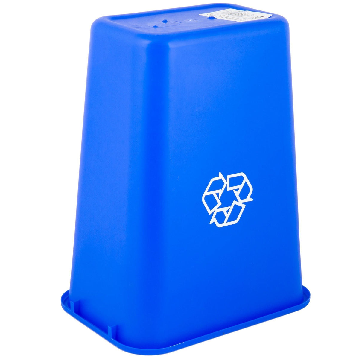 TableTop King 41 Qt. / 10 Gallon Blue Rectangular Recycling Wastebasket