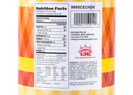 TableTop King Cheddar Cheese Sauce #10 Can