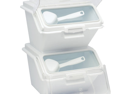 Rubbermaid Commercial Products ProSave Large Stack-able Ingredient Bins with Measuring Tool/Scoops