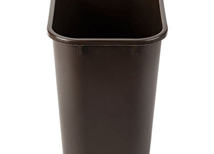 TableTop King 2818BN 28 Qt. / 7 Gallon Brown Rectangular Wastebasket