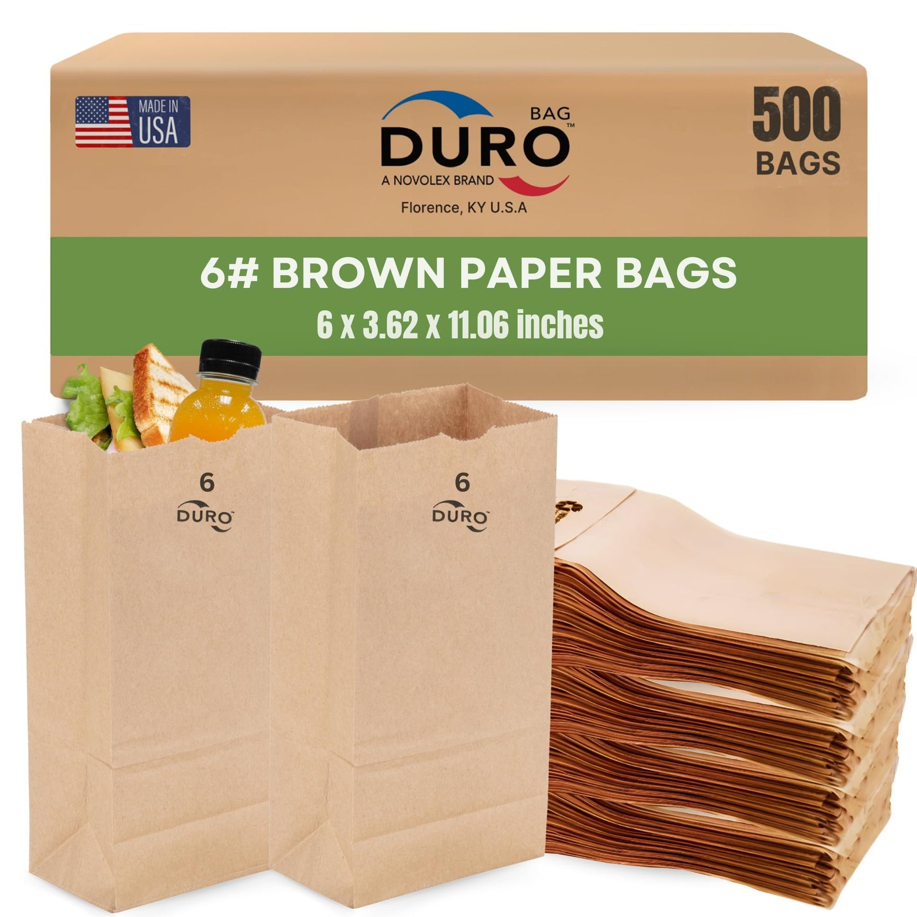 Duro Bag Dubl Life SOS Recycled Kraft FSC (500 Pack)