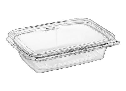 Glownary Inline Plastics Safe-T-Fresh Rectangular Container, Tamper-Resistant, Hinged with Flat Lid