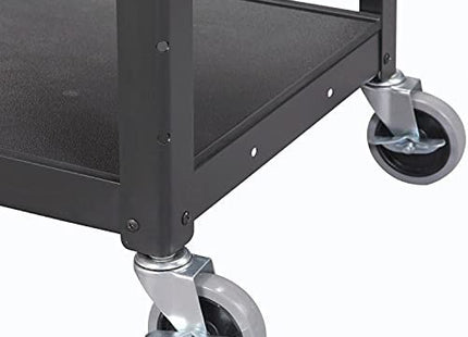 Global Industrial Steel Audio Visual & Instrument Cart - Black