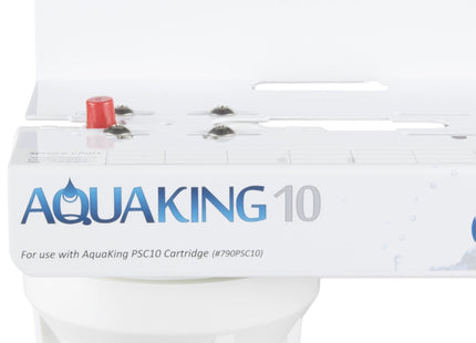 Aquaking 10 Single Cartridge Ice Machine Water Filtration System - 3 GPM - 25 Micron