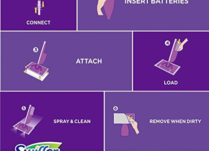 Swiffer WetJet Hardwood Floor Cleaner Spray Mop Pad Refill, Multi Surface, 24 Count