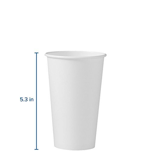 Solo 316W-2050 16 oz White SSP Paper Hot Cup (Case of 1000)