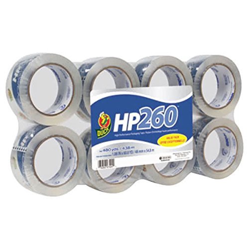 TableTop King 0007424 HP260 1 7/8" x 60 Yards Clear Packaging Tape - 8/Pack