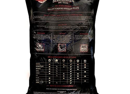 Bear Mountain 2-Pack All Natural Wood Pellets for Smoker, Grill & BBQ, 20 Lbs, Hickory - Premium Hardwood Barbecue Pellets for Indoor and Outdoor Grilling