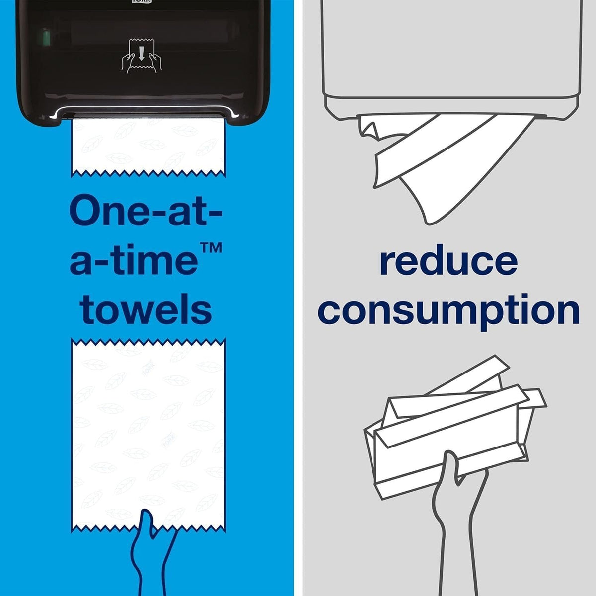 Tork Matic Advanced Paper Towel Roll H1, Paper Hand Towel 290089, 100% Recycled Fiber, High Absorbing, High Capacity 1-Ply, White - 6 Rolls x 700 ft