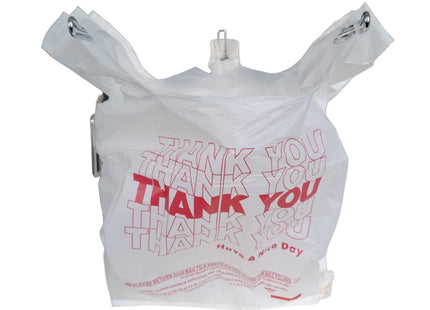 1000CT Thank You Plastic Large T-shirt Carry Out Bags, Plastic Grocery Bags - Eagle Logo