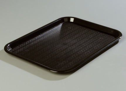 Carlisle FoodService Products Cafe Fast Food Cafeteria Tray with Patterned Surface for Cafeterias, Fast Food, and Dining Room Red, (Pack of 24)