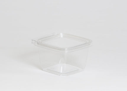 Safe-T-Fresh Inline Plastics TS4016 16 oz. Clear Tamper Evident Plastic Grab-and-Go Container with Hinged Lid | 276/Case