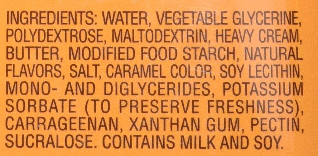 Torani Sugar Free Caramel Sauce, 64 Fl Oz 1.89 L