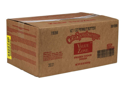 Otis Spunkmeyer Value Zone Peanut Butter Cookies Dough, 1 Ounce -- 320 per case.
