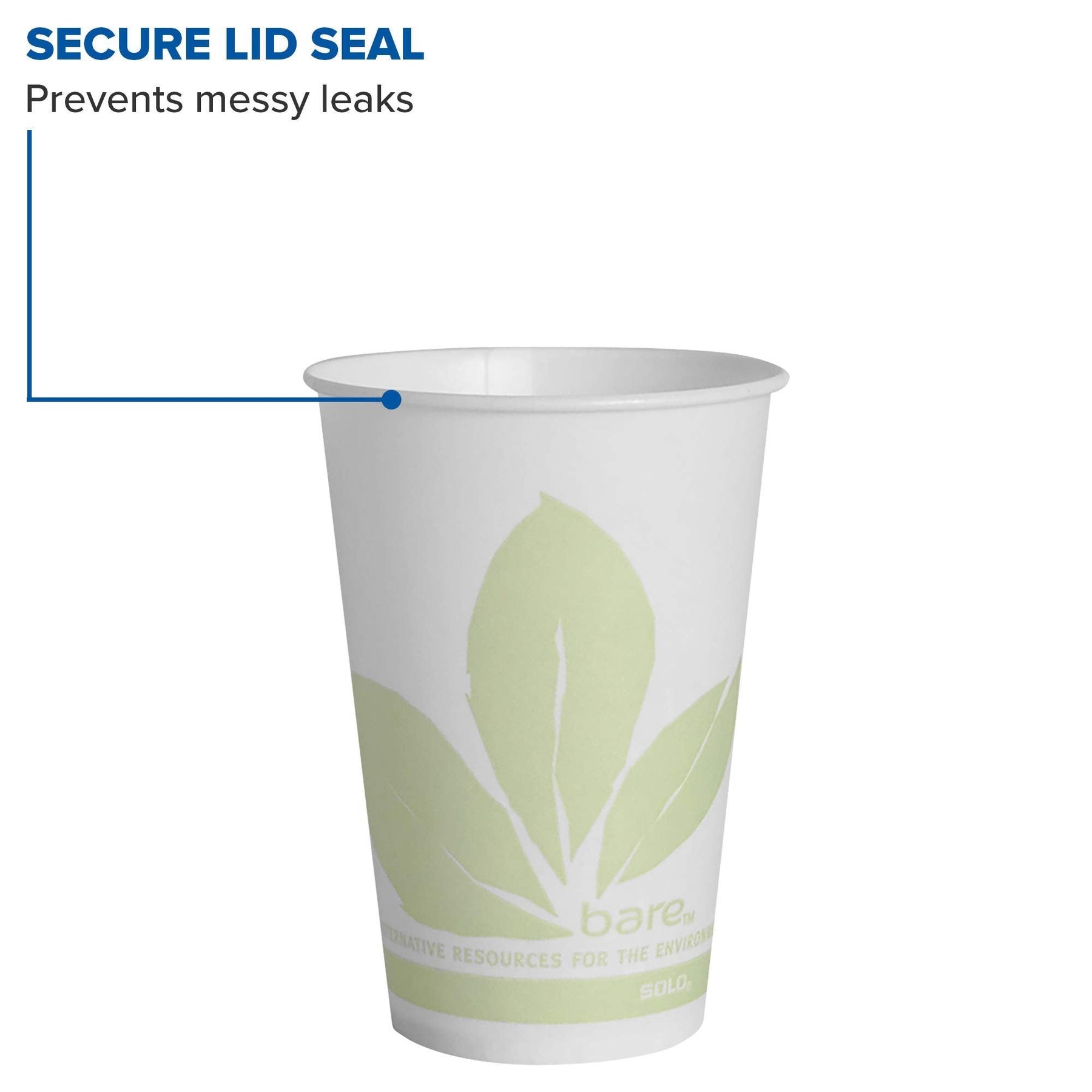 Solo R7BB-JD110 7 oz Bare Waxed Cold Cup (Case of 2000)