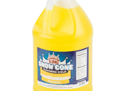 TableTop King 1 Gallon Banana Snow Cone Syrup - 4/Case