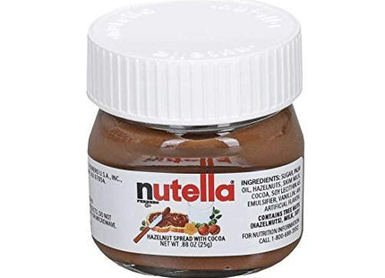 Nutella Hazelnut Spread with Cocoa Glass Jar.88 Ounce - 64 per case.