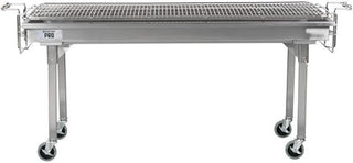 Backyard Pro CHAR60SS 60" Stainless Steel Charcoal Grill with Removable Legs and Cover