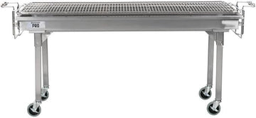 Backyard Pro CHAR60SS 60" Stainless Steel Charcoal Grill with Removable Legs and Cover
