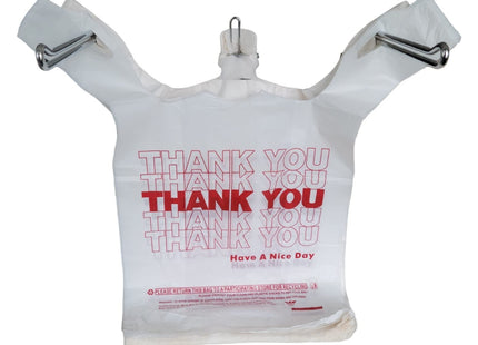 1000CT Thank You Plastic Large T-shirt Carry Out Bags, Plastic Grocery Bags - Eagle Logo