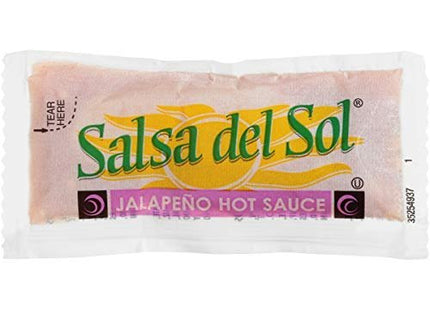 Salsa Del Sol Sauce Jalapeno Hot Sauce, 0.3125-Ounce Single Serve Packages (Pack of 500)