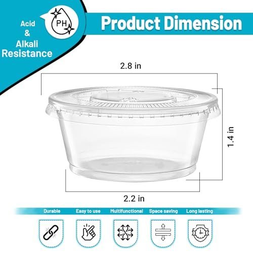 Disposable Souffle Cups with lids