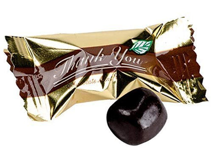 "Thank You" Chocolate Buttermints Candy Individually Wrapped - 1000/Case By TableTop King