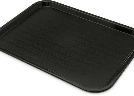 Carlisle FoodService Products Cafe Fast Food Cafeteria Tray with Patterned Surface for Cafeterias, Fast Food, and Dining Room Red, (Pack of 24)