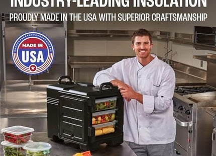 Cambro Insulated Food Pan Carrier and Hot|Cold Box for Catering - Front Load UPC300 Series