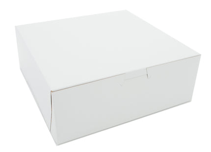 SCT White One-Piece Non-Window Bakery Boxes, 8 x 5 x 3, White, Paper, 250/Carton