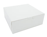 SCT White One-Piece Non-Window Bakery Boxes, 8 x 4 x 4, White, Paper, 250/Carton