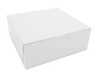 SCT White One-Piece Non-Window Bakery Boxes, 8 x 4 x 4, White, Paper, 250/Carton