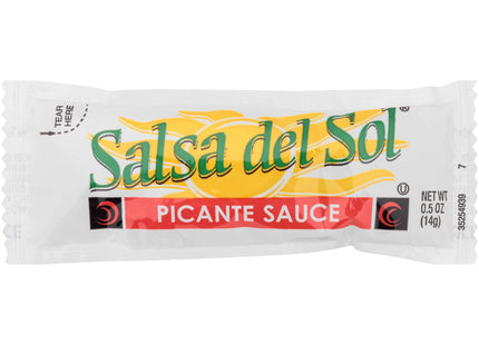 Salsa Del Sol Picante Sauce Single Serve Packet (0.5 oz Packets, Pack of 200)