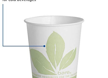 SOLO R53BB-JD110 Treated Paper Water/Refill Cup, 5 oz. Capacity, 2.5" x 2.8", Bare (Case of 3,000)