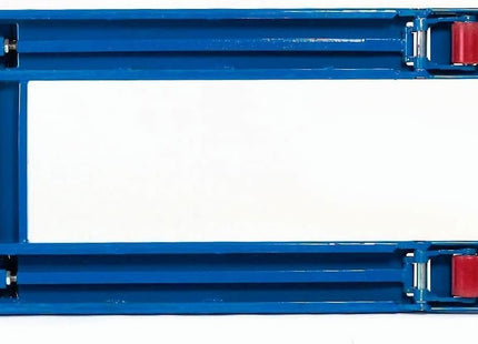 Global Industrial High Capacity Pallet Jack with 27"W x 48"L Forks, 6600 Lb. Capacity, Manual Duty Truck for Warehouse, Manufacturing and Retail, Blue Powder Coat Finish