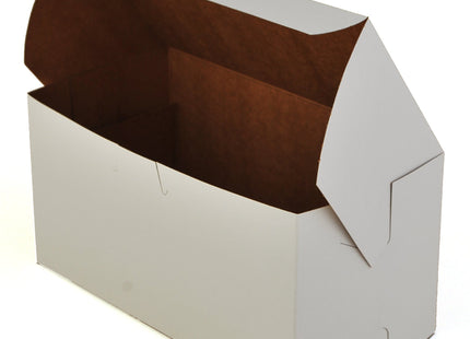SCT White One-Piece Non-Window Bakery Boxes, 8 x 5 x 3, White, Paper, 250/Carton