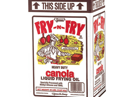 Admiration Fry-n-fry Heavy Duty Canola Liquid Frying Oil, 35 Pound