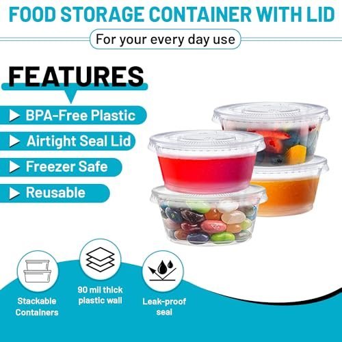 Disposable Souffle Cups with lids