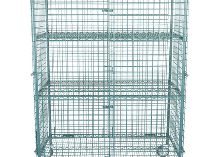 TableTop King NSF Mobile Green Wire Security Cage Kit - 24" x 48" x 69"