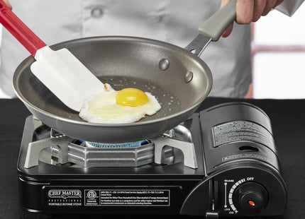 Chef Master 90027 Portable Butane Stove, Portable Gas Stove with Carrying Case, Portable Gas Grill, ETL Certified, Black