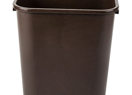TableTop King 2818BN 28 Qt. / 7 Gallon Brown Rectangular Wastebasket