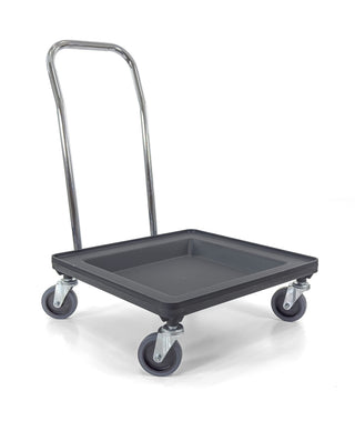 Dolly for Dish Rack and Glass Rack | 31" Handle | 250 lbs. max Capacity | Gray