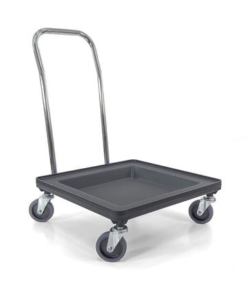 Dolly for Dish Rack and Glass Rack | 31" Handle | 250 lbs. max Capacity | Gray